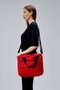 Zoozie Bags Bolsa Tote de Lona Roja
